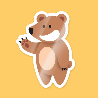 Glossy vinyl stickers